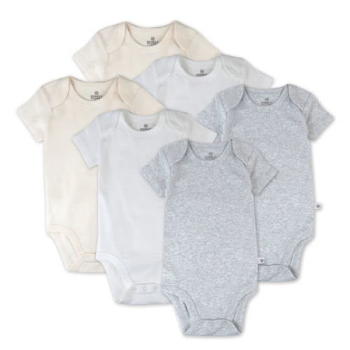 6-Pack Organic Cotton Short Sleeve Bodysuits | Honest Baby Clothing