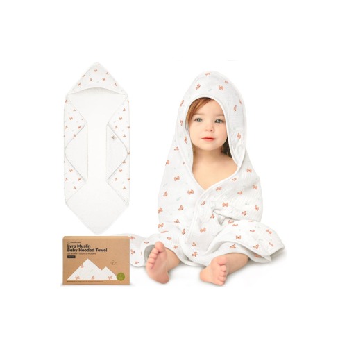 Lyra Muslin Hooded Towel