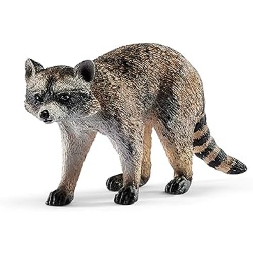 Schleich Wild Life, Animal Figurine, Animal Toys for Boys and Girls 3-8 Years Old, Raccoon, Ages 3+
