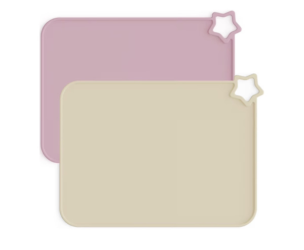 Amazon.com: Moonkie Silicone Placemat for Babies: Toddler Table Mats for Self-Feeding | BPA-Free Non-Slip Stain-Proof Reusable Heat-Resistant Dishwasher Safe for Restaurant & Travel 2 Packs