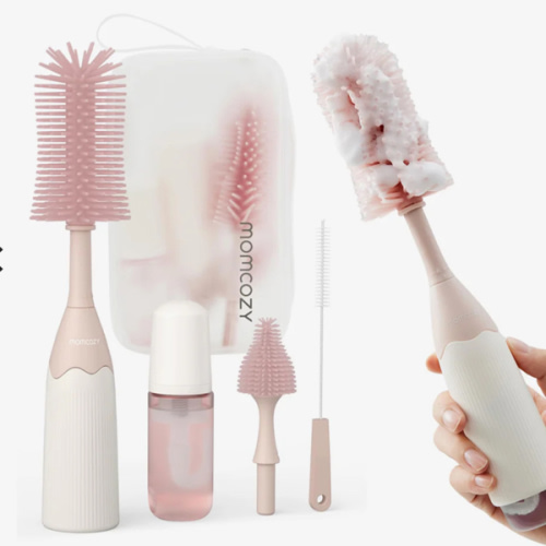 Momcozy Innovative Push-Press Design Bottle Brush Kit