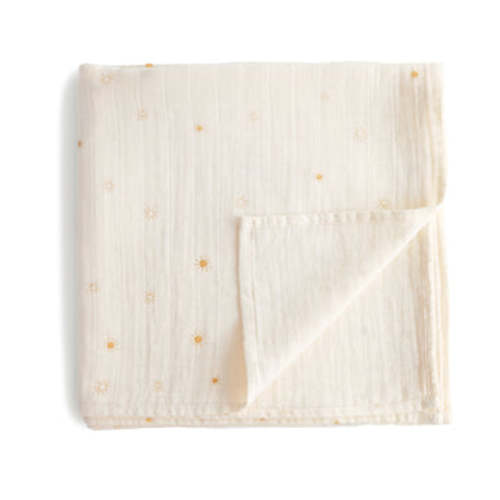 Organic Cotton Mushie Baby Muslin Swaddle Blanket