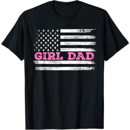 Girl Dad Father's Day Dad Daughter, Dad Of Girls Outnumbered T-Shirt