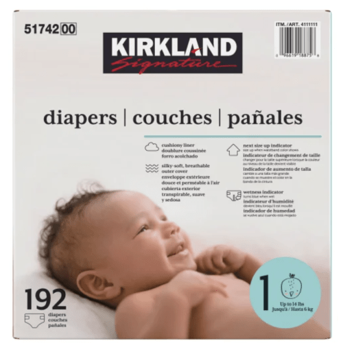 Kirkland Signature Diapers Sizes 1
