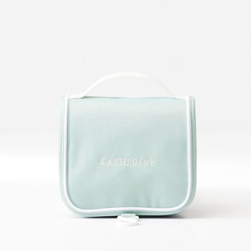 Riley Insulated Lunch Box with Baby Name Please Light Blu