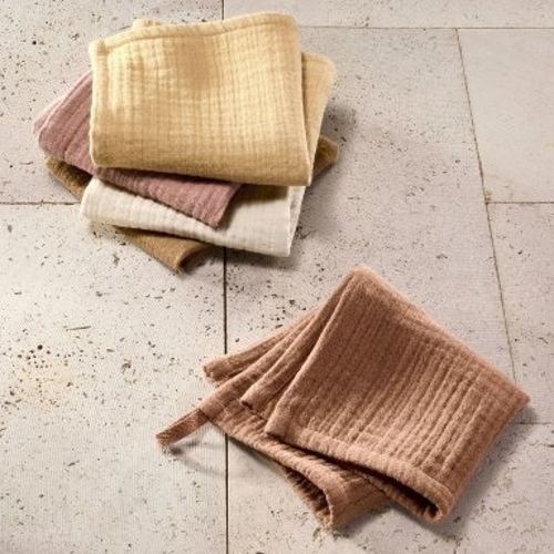5pk Organic Gauze Washcloth Set Warm - Casaluna™
