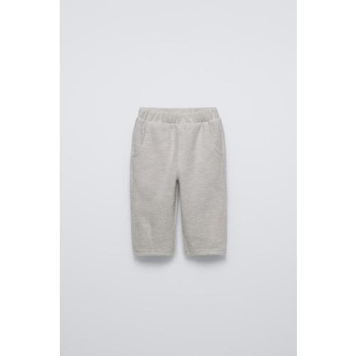 SOFT TOUCH BAGGY PANTS - Sand / Marl | (Size 9-12m)