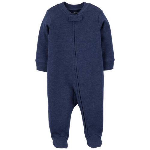 Baby 1-Piece Navy Sleep & Play Pajamas - 3M - Style,Navy