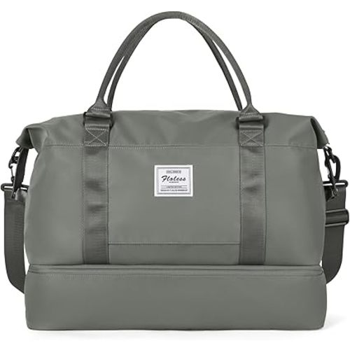 Travel Duffel Bag with Shoes Compartment, Weekender Overnight Bag for Women,Carry on Personal Item Bag,Gym Bag