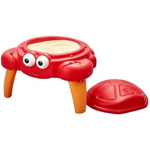 Step2 Crabbie Sand Table, Kids Sand Activity Sensory Table, 4 Piece Accessory Kit, Toddler Summer Outdoor Toys, Ages 1.5 - 6 Years Old