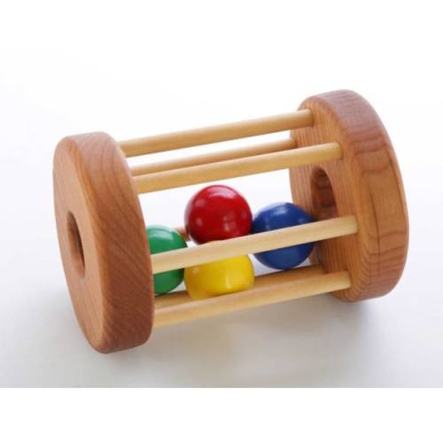 PapaDonsWoodenToys Wooden Tumbler Rattle