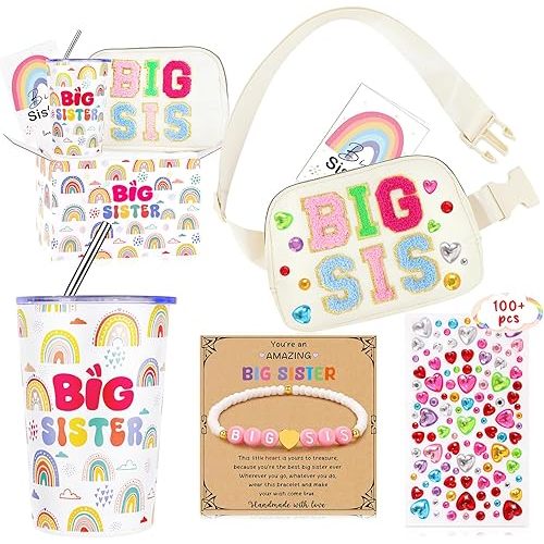 Big Sister Gifts for Girls, Big Sister Sis Gift Set of 5
