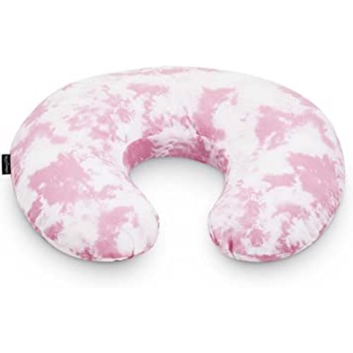 Dream On Me Beeboo Nursing Pillow and Positioner, Breastfeeding and Bottlefeeding Pillow, Removable and Washable Pillow Cover, Soft and Breathable Fabric, Pink
