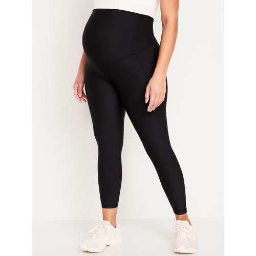 Maternity Full-Panel PowerSoft 7/8 Leggings | Old Navy