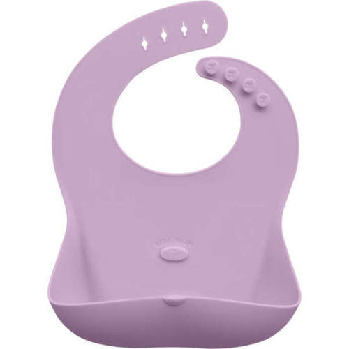 Ruby Wrapp Silicone Bib, Pink Lavender