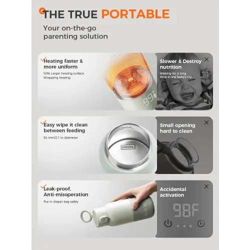 BOLOLO Portable Bottle Warmer - Fast Travel Charging