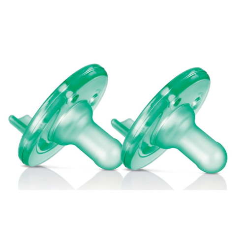 Philips Avent Soothie Pacifier, 0-3 Months, Green, 2 Pack, SCF190/01