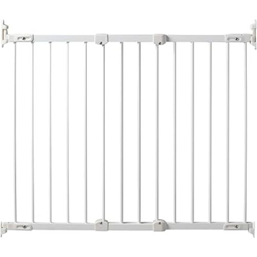 KidCo - Angle Mount Safeway Stair Top Quick Release Baby Gate, Baby Gate for Stairs (White)