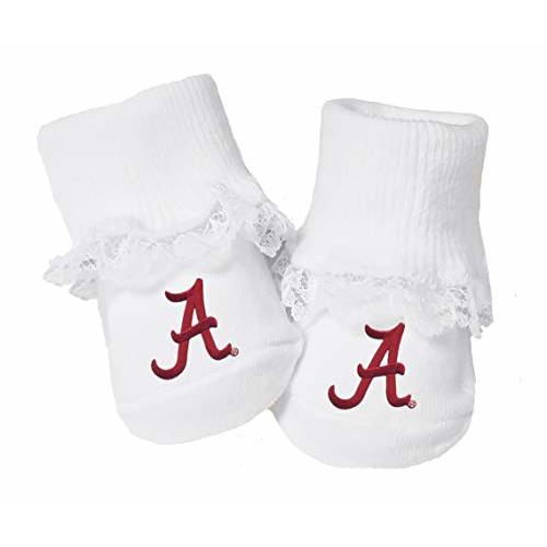 Future Tailgater Alabama Crimson Tide Baby Toe Bootie Socks with Lace