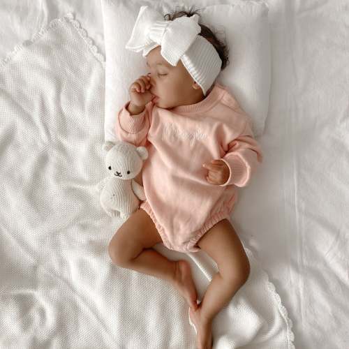 Personalised Long Sleeve Bubble Romper - Fairy Floss
