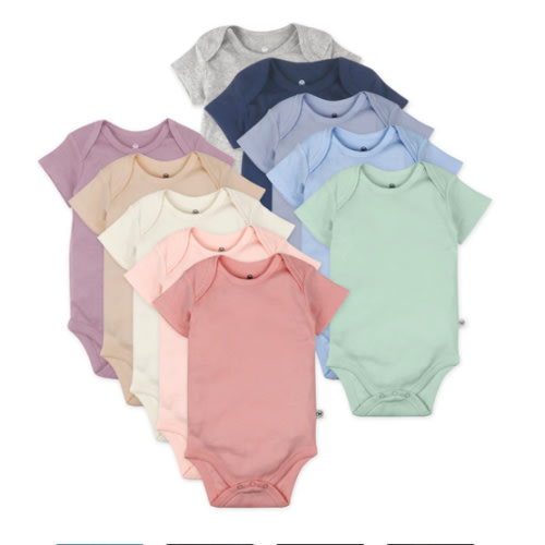 10-Pack Organic Cotton Short Sleeve Bodysuits | Honest Baby Clothing