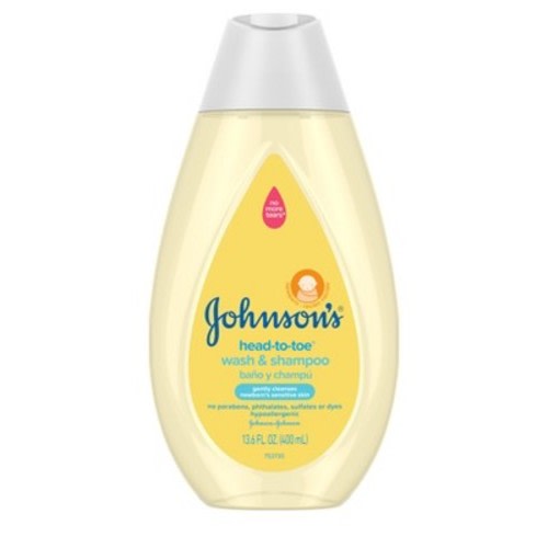 Johnson's Head-To-Toe Gentle Baby Body Wash & Shampoo For Sensitive Skin - 13.6 fl oz