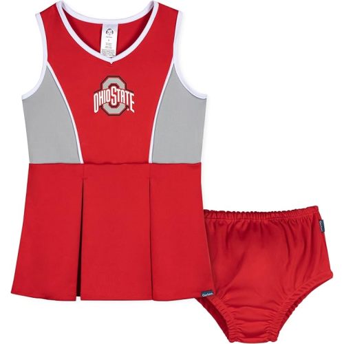 Gerber NCAA Baby & Toddler Girls Ohio State Cheer Dress & Bloomer Set