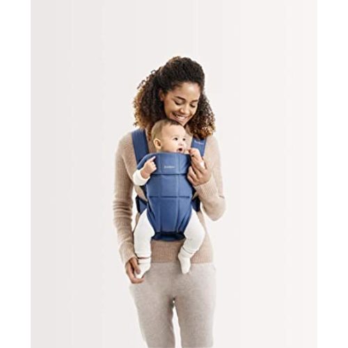 BABYBJÖRN Baby Carrier Mini, Cotton, Vintage Indigo