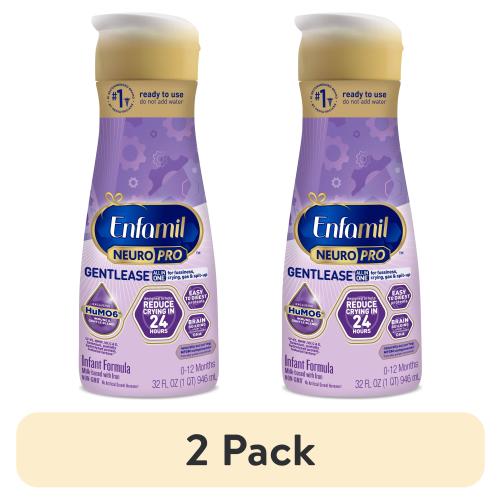 (2 pack) Enfamil NeuroPro Gentlease Liquid Baby Formula, For Premium Digestive Support, 32fl oz