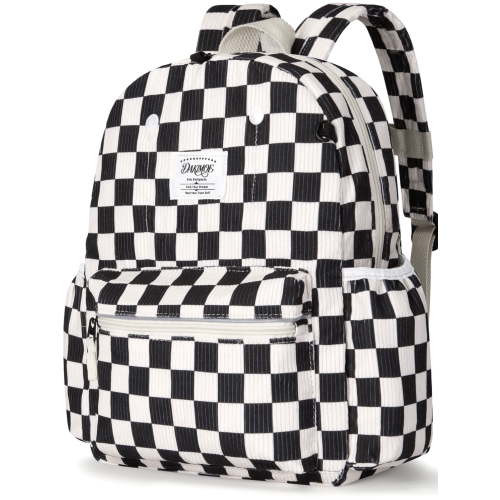 DAKIMOE Toddler School Backpack for Girls and Boys 2-5 Kids Bookbags Preschool Kindergarten Backpacks 13.5" Corduroy Daycare Bags School Travel