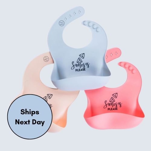 Samosas Please - Silicone Bib