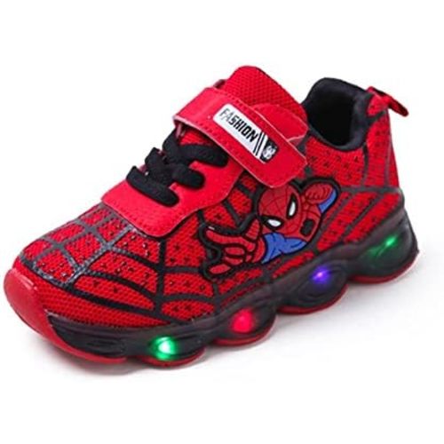 RAYCHY Children's Casual Shoes Boys Breathable Non-Slip Light Sneakers Unisex Luminous Sneakers for Girls Sport Running Shoes