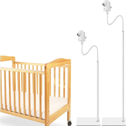 iTODOS Baby Monitor Floor Stand Holder Mount Compatible with Infant Optics DXR-8 Pro,Nanit Pro & Flex Stand,VTech,HelloBaby,Momcozy,eufy,Motorola,VAVA,Owlet,Keep Baby Away from Touching,More Safety