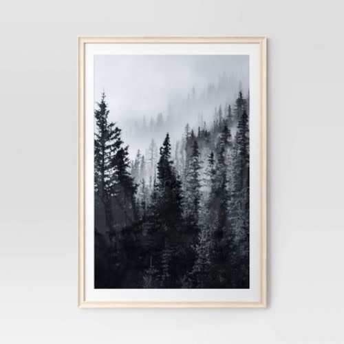 Wedge Poster Frame Natural - Threshold™, Size: 27" x 40" Matted to 24" x 36"