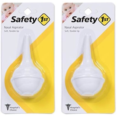 Safety 1st Newborn Nasal Aspirator, White, One Size (Pack of 2)