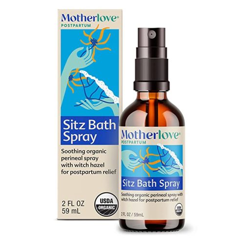 Motherlove Sitz Bath for Postpartum Recovery—Herbal Perineal Spray w/ Witch Hazel—USDA Organic, Vegan, & Cruelty Free