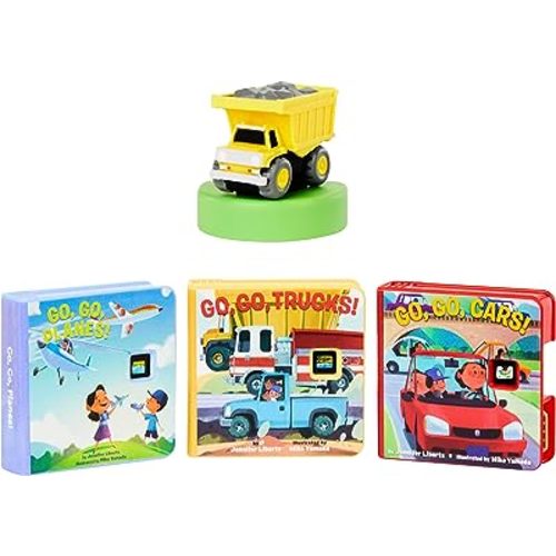 Little Tikes Story Dream Machine Go, Go, Vehicles Story Collection, Storytime, Books, Trucks, Random House, Audio Play Character, Gift and Toy for Toddlers and Kids Girls Boys Ages 3+ Years