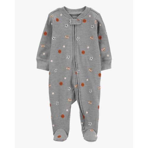 Baby Sports 2-Way Zip Thermal Sleep & Play Pajamas - Carter's | Carter's