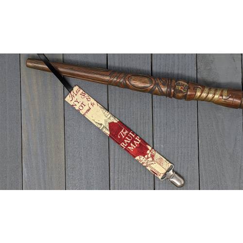 Harry Potter Pacifier Clip / Marauders Map / Universal Fabric Binky Holder