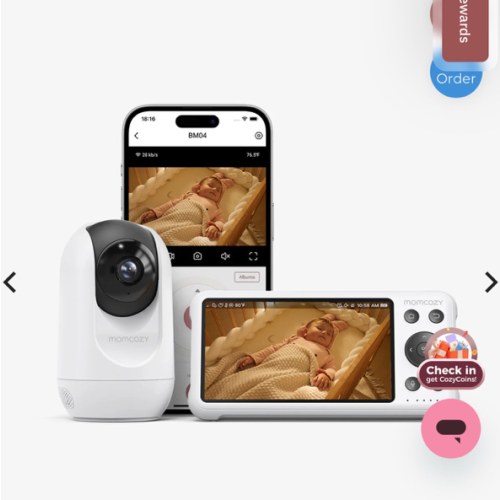 Momcozy 5-Inch Dual-mode Smart Baby Monitor-BM04