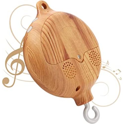 Baby Mobile Rotary Music Box Imitation Wood with Rotating Hook Crib Mobile Motor