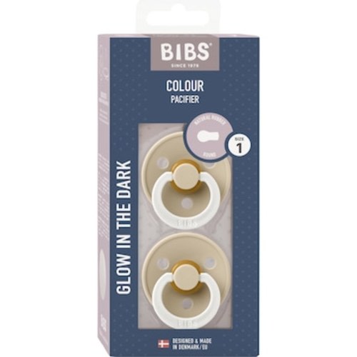 Bibs Pacifer Night Glow Latex Size 1 Dummy 2 pack | Woolworths