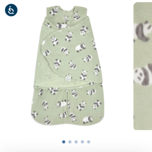 Micro-Fleece Baby Swaddle Cozy Panda | Newborn | HALO US