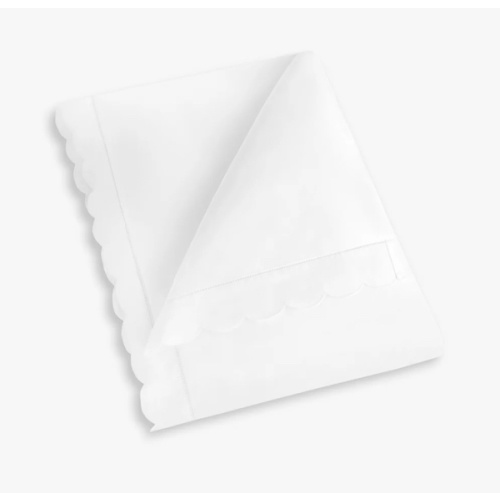 Scalloped Starlight Baby Duvet - White | Gooselings