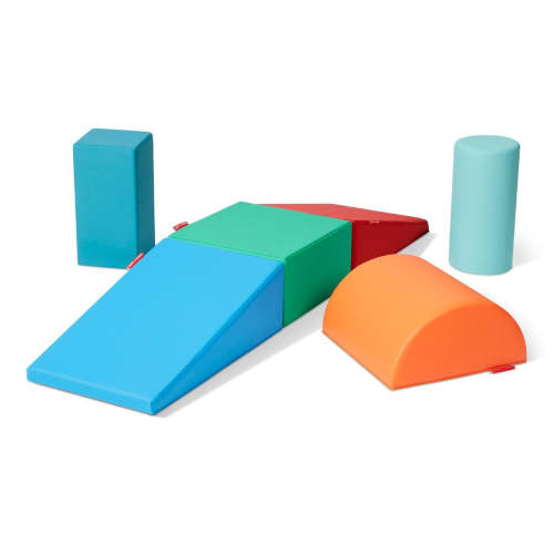 Tumble Town Foam Climbing Blocks for Toddlers - Rainbow