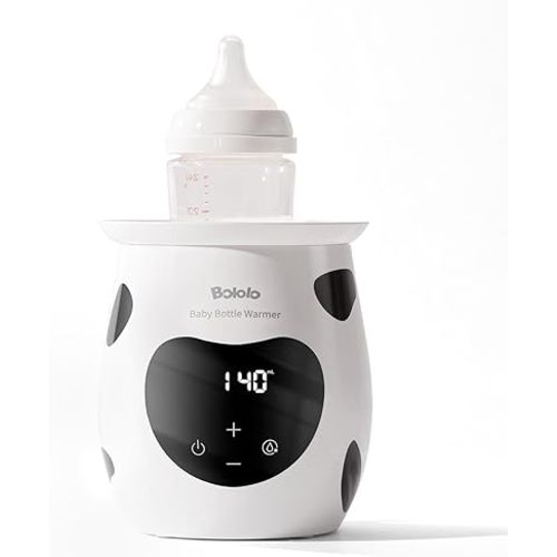Baby Bottle Warmer, Fast Baby Bottle Warmer for Breastmilk and Formula, with Precise Temperature Control, Easy-to-use,Large Diameter, BPA-Free