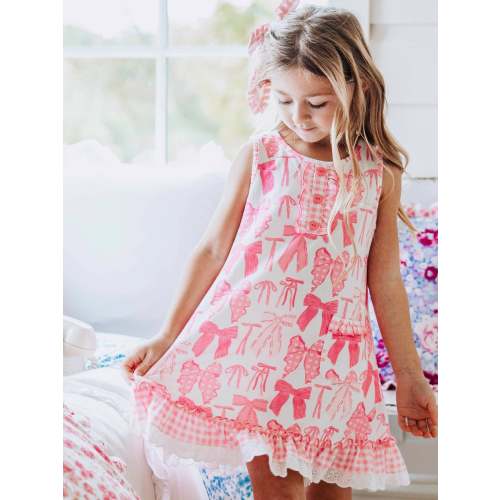 Everyday Play Dress - Pretty Pink Bows