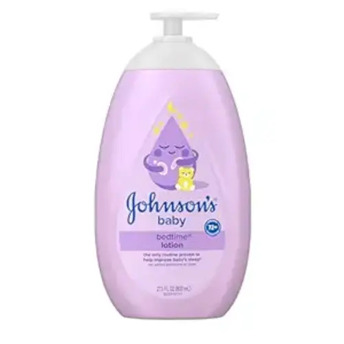 Johnson's Baby Bedtime Lotion, Soothing NaturalCalm Aromas, Gentle Nighttime Baby Lotion, Helps Relax & Soothe, Hydrating, No added Parabens & Dyes, 27.1 fl. oz