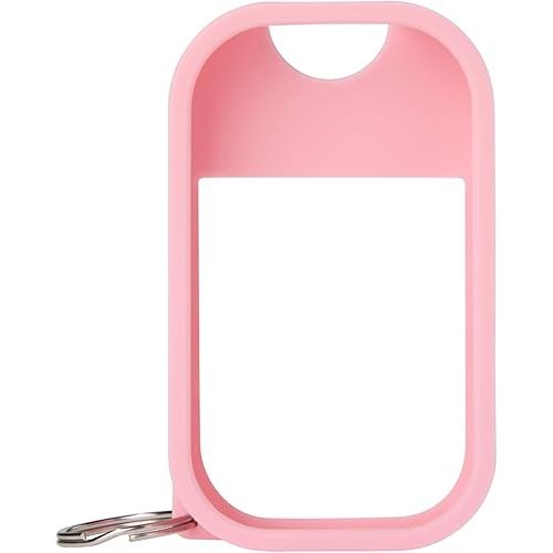 Touchland Hand Sanitizer Mist Case 1FL. OZ., Protective and Stylish Hand Sanitizer Spray Accessory, Silicone Case with Keyring, Bubblegum Pink