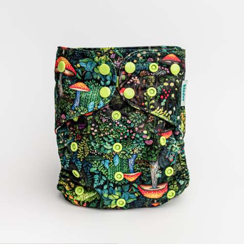 Nature: Essentials Pocket Cloth Diaper with Athletic Wicking Jersey, Grows with your Baby
